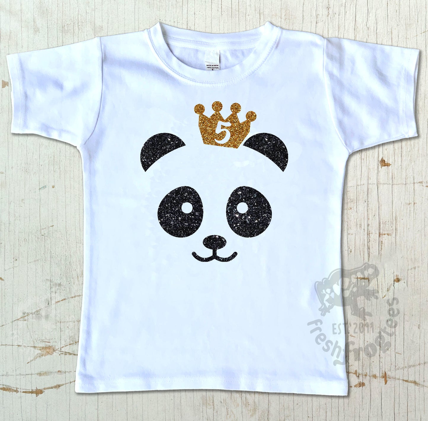 5th birthday panda SVG vector illustration fifth