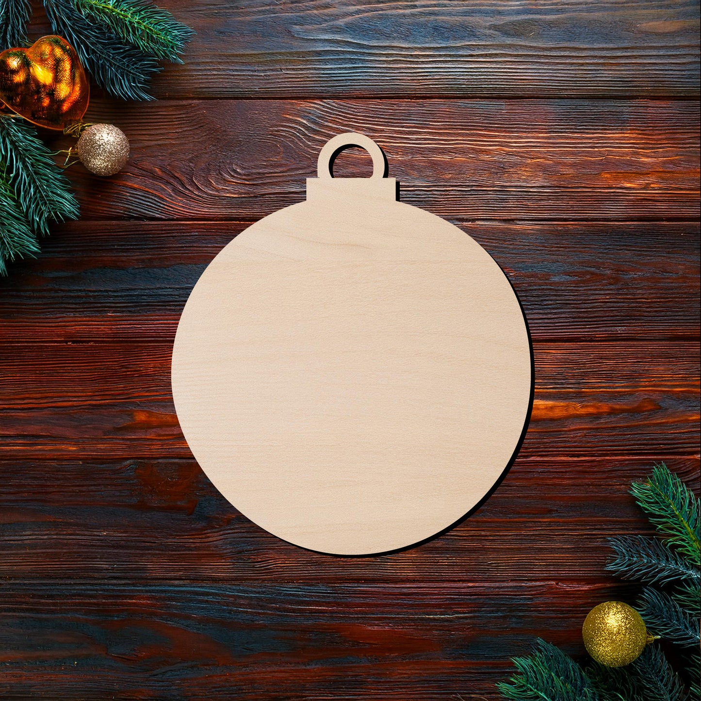 Christmas Ornament Template SVG Clip Art