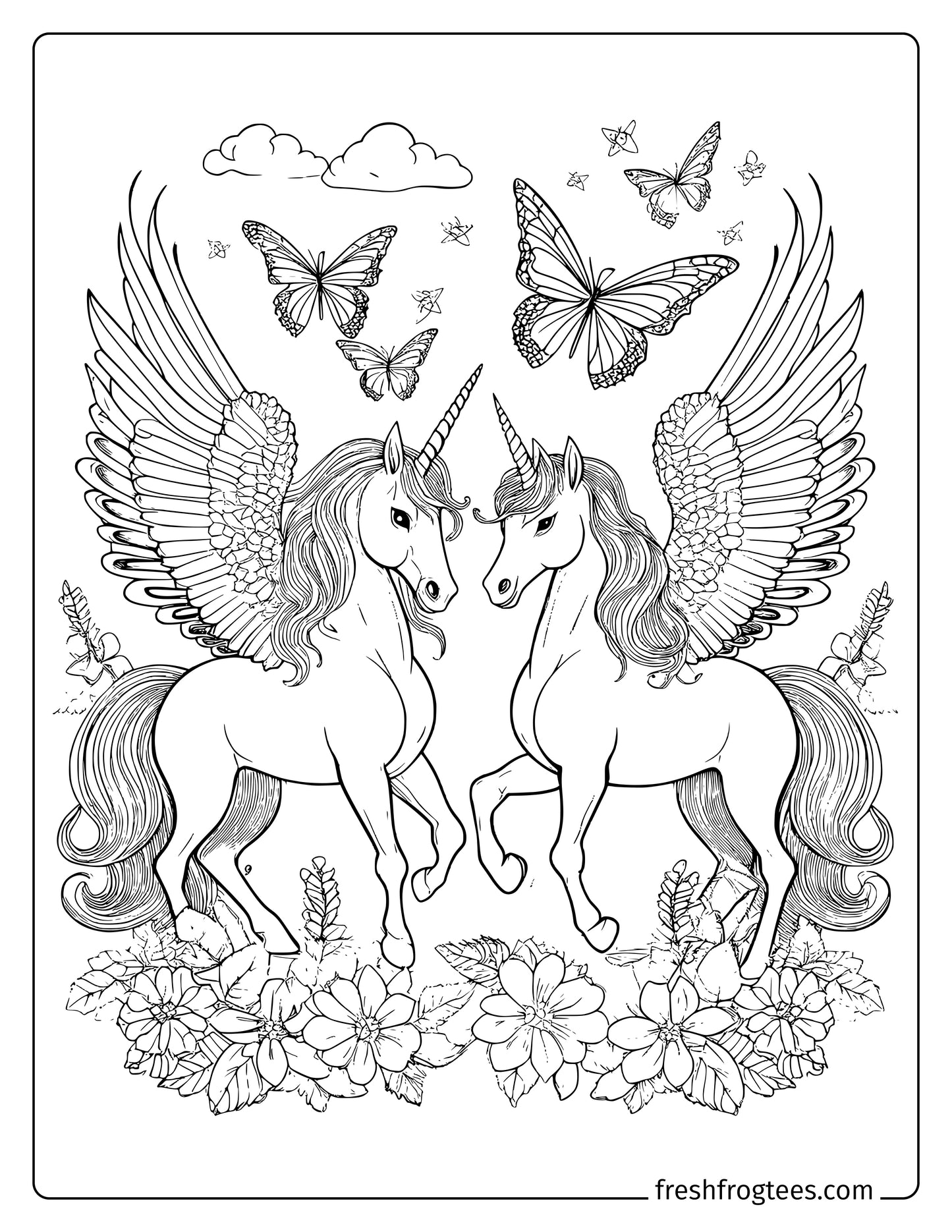 Free Unicorn Coloring Pages | Birthday Activities and Fun