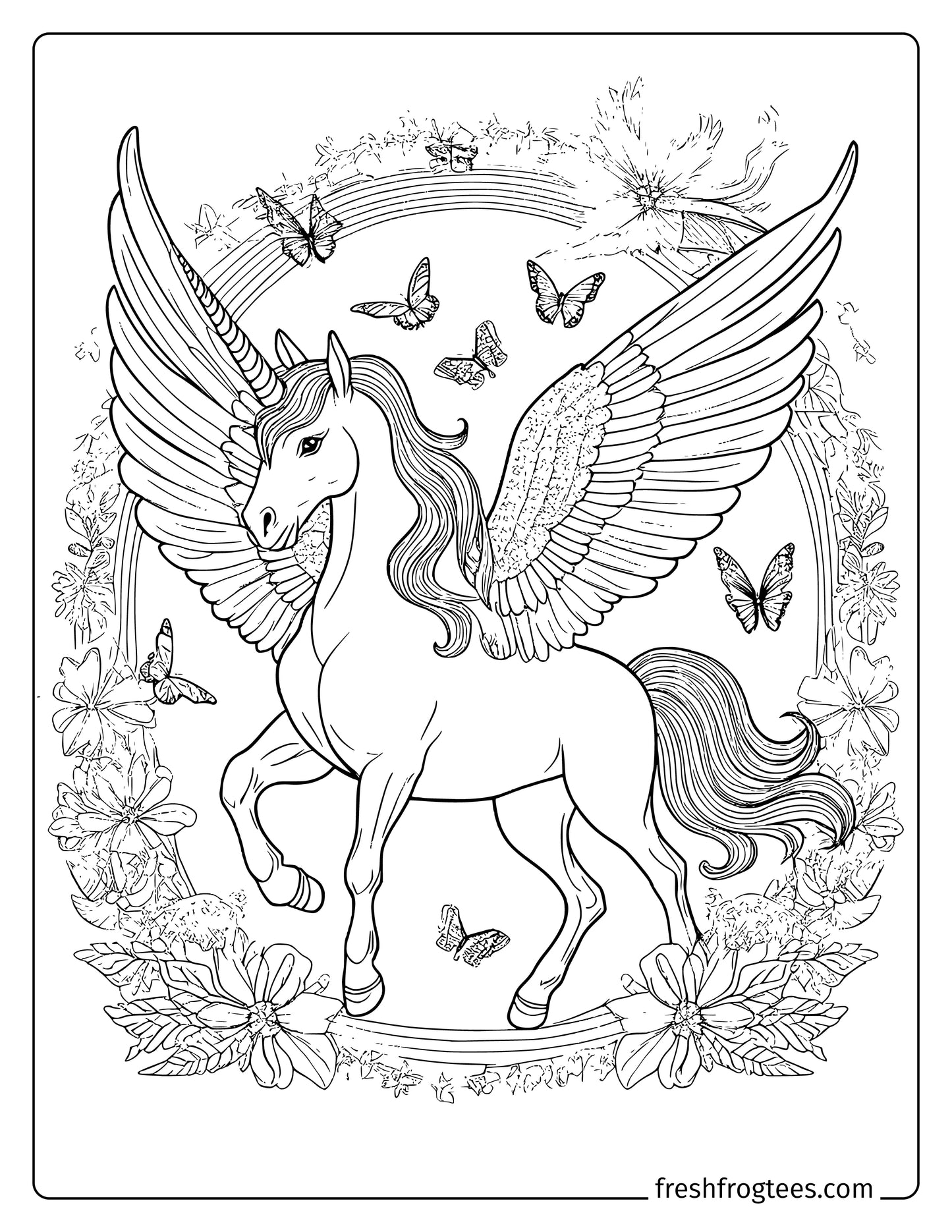 Free Unicorn Coloring Pages | Birthday Activities and Fun