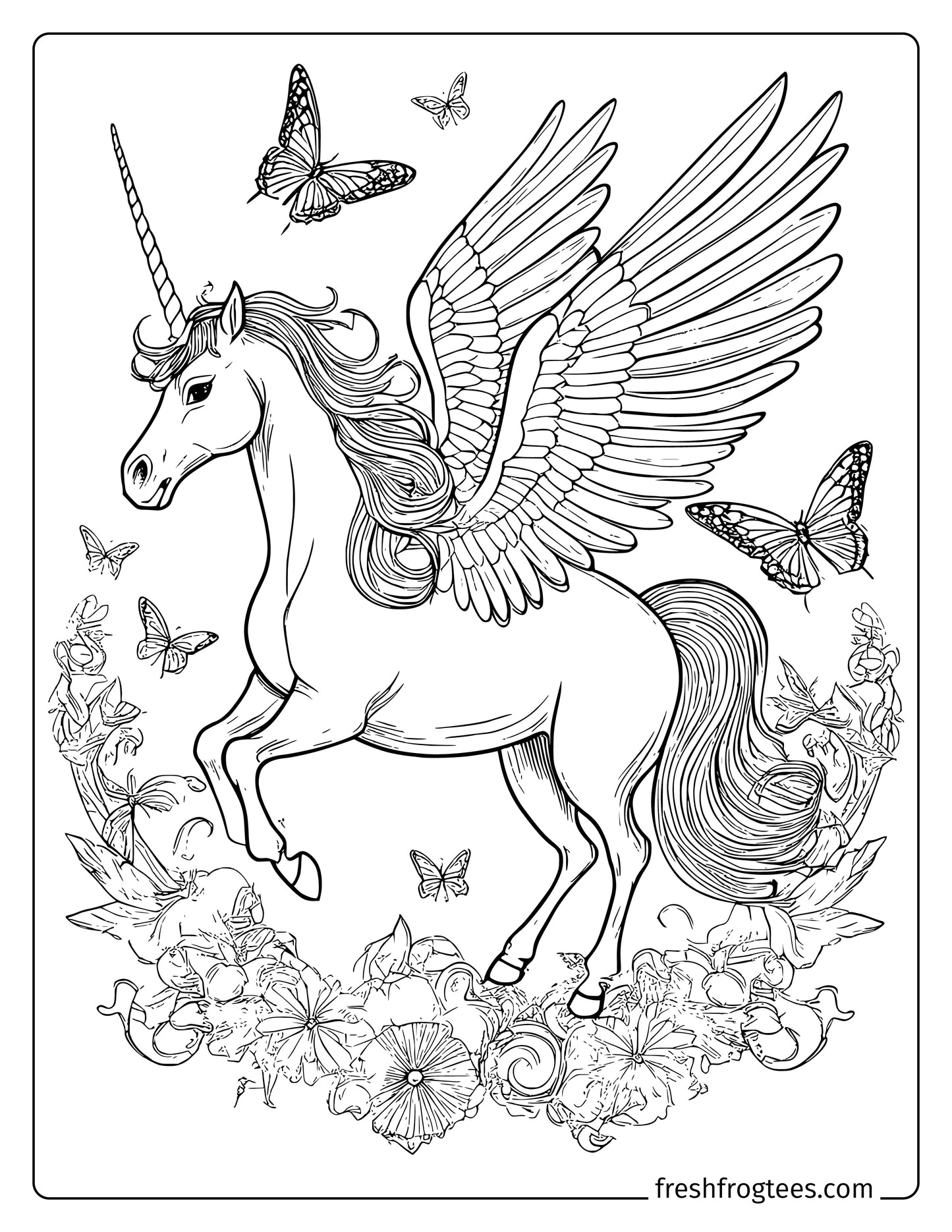 Free Unicorn Coloring Pages | Birthday Activities and Fun