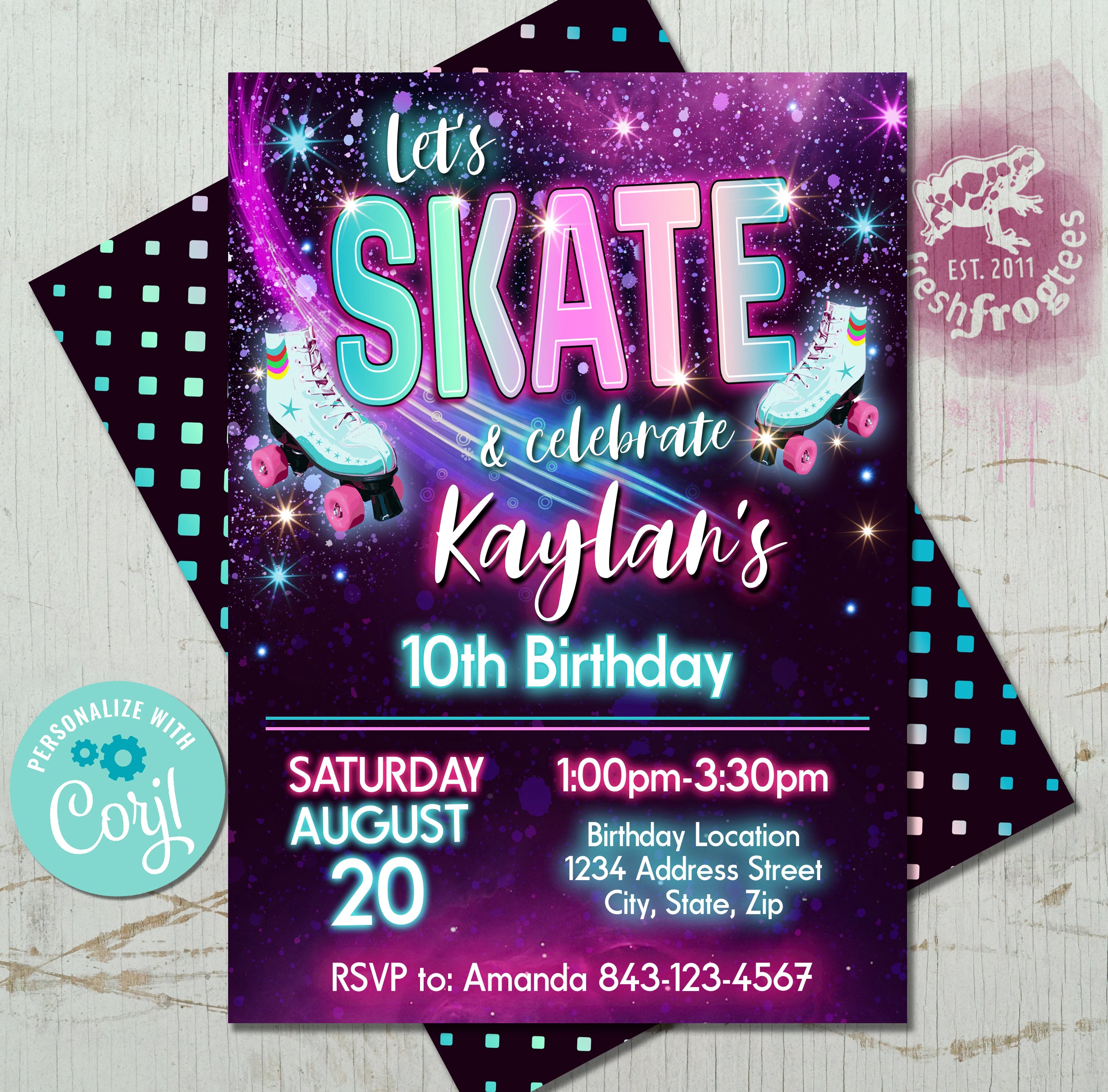 Skating Invitations Templates For Free Editable Roller Skate Birthday
