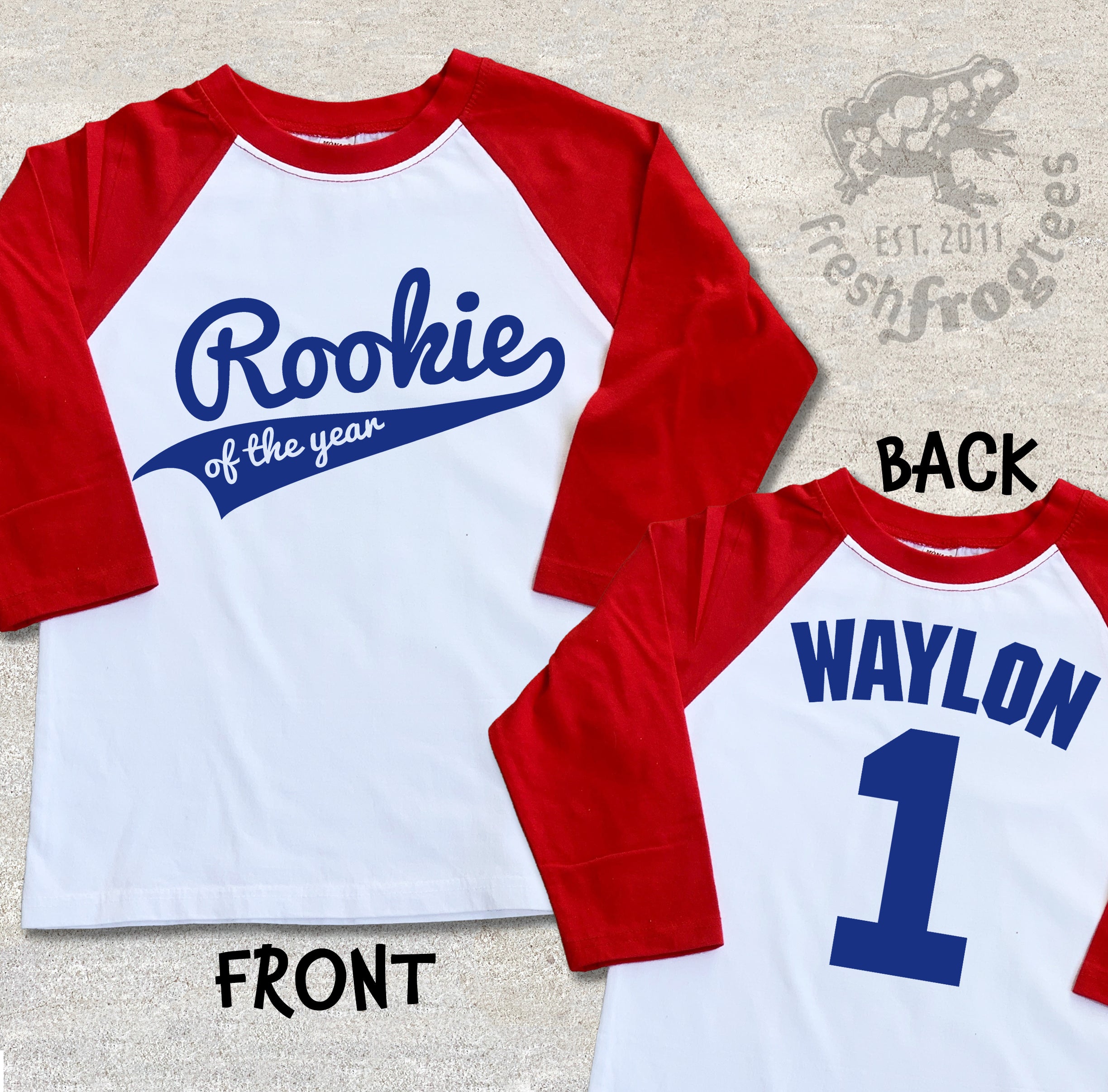 Rookie of the Year Baseball Birthday Family Shirt