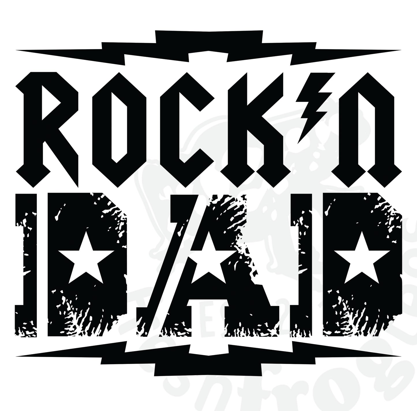 Rockn Dad vector illustration