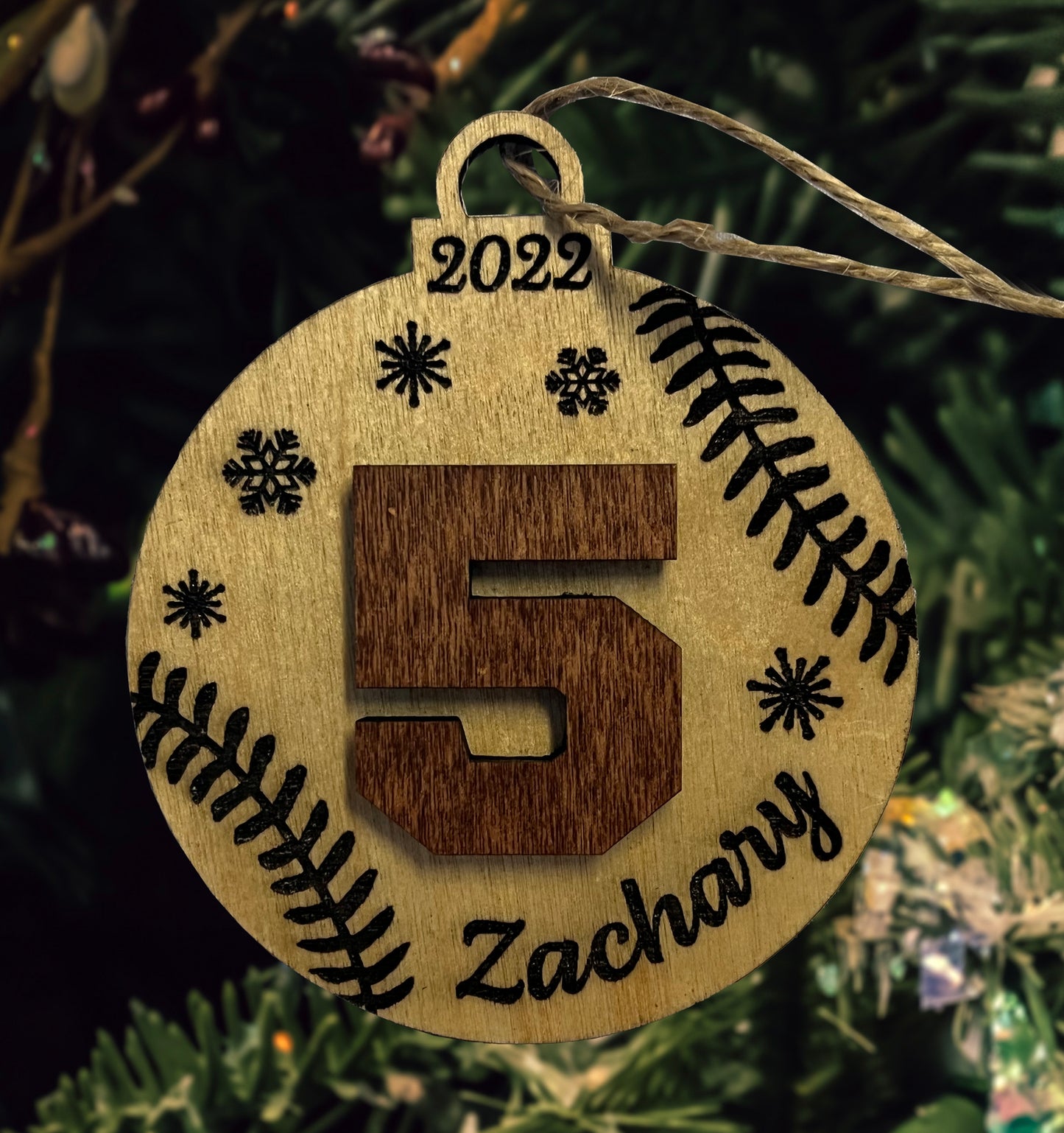 Baseball Christmas Ornament