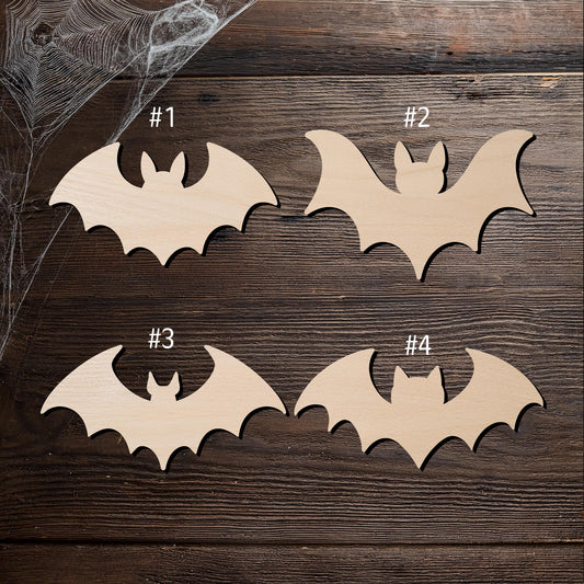 Halloween Bat Wood Cutouts for DIY Crafts