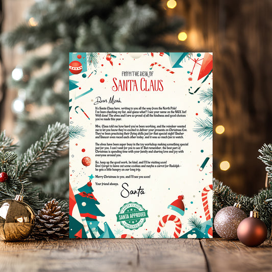 Personalized Santa Claus Letter for Kids | Magical Christmas Letter from Santa!