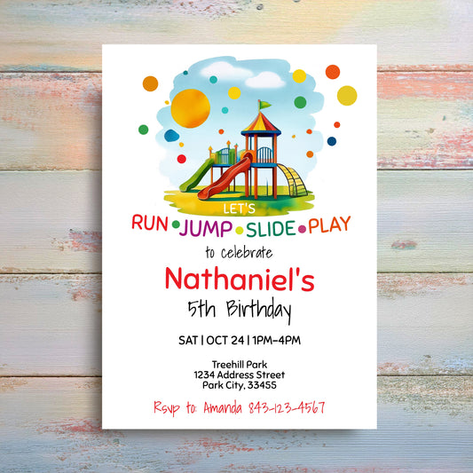 Playground Birthday Invitation