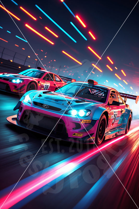 Race Car Background Download – Perfect for Race-Themed Invitations and Decor