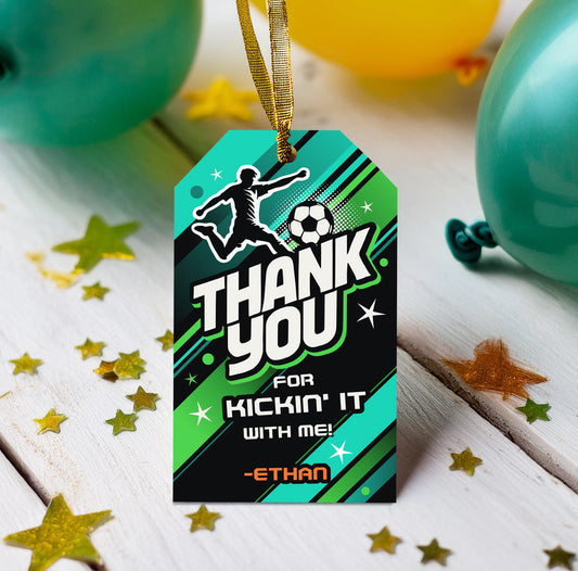 Soccer Thank You Tags