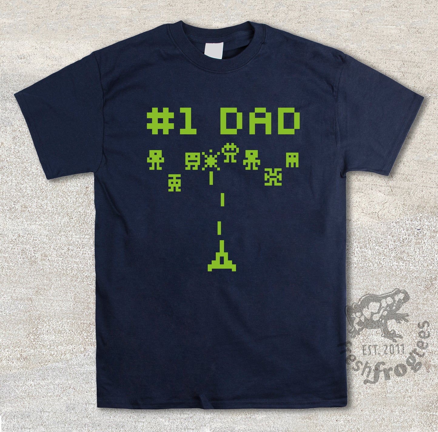 #1 Dad Space Invaders video game shirt