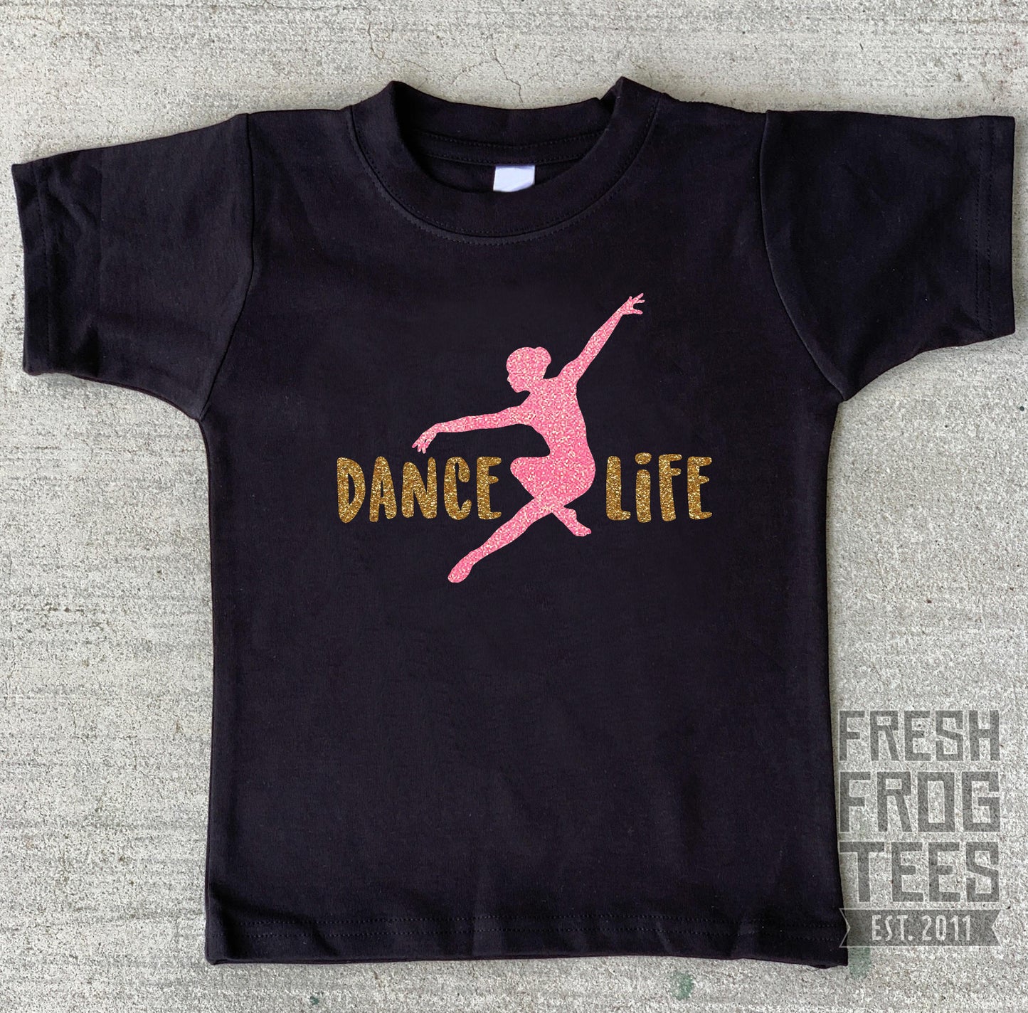 Dance life ballet glitter shirt