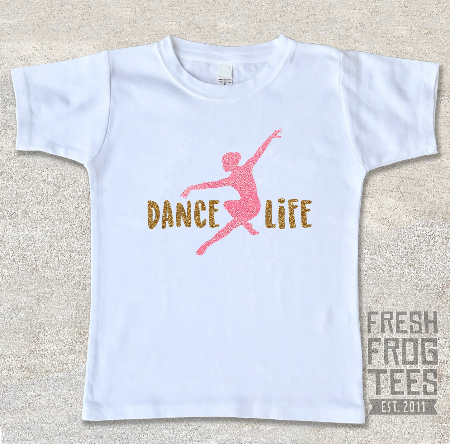 Dance life ballet glitter shirt