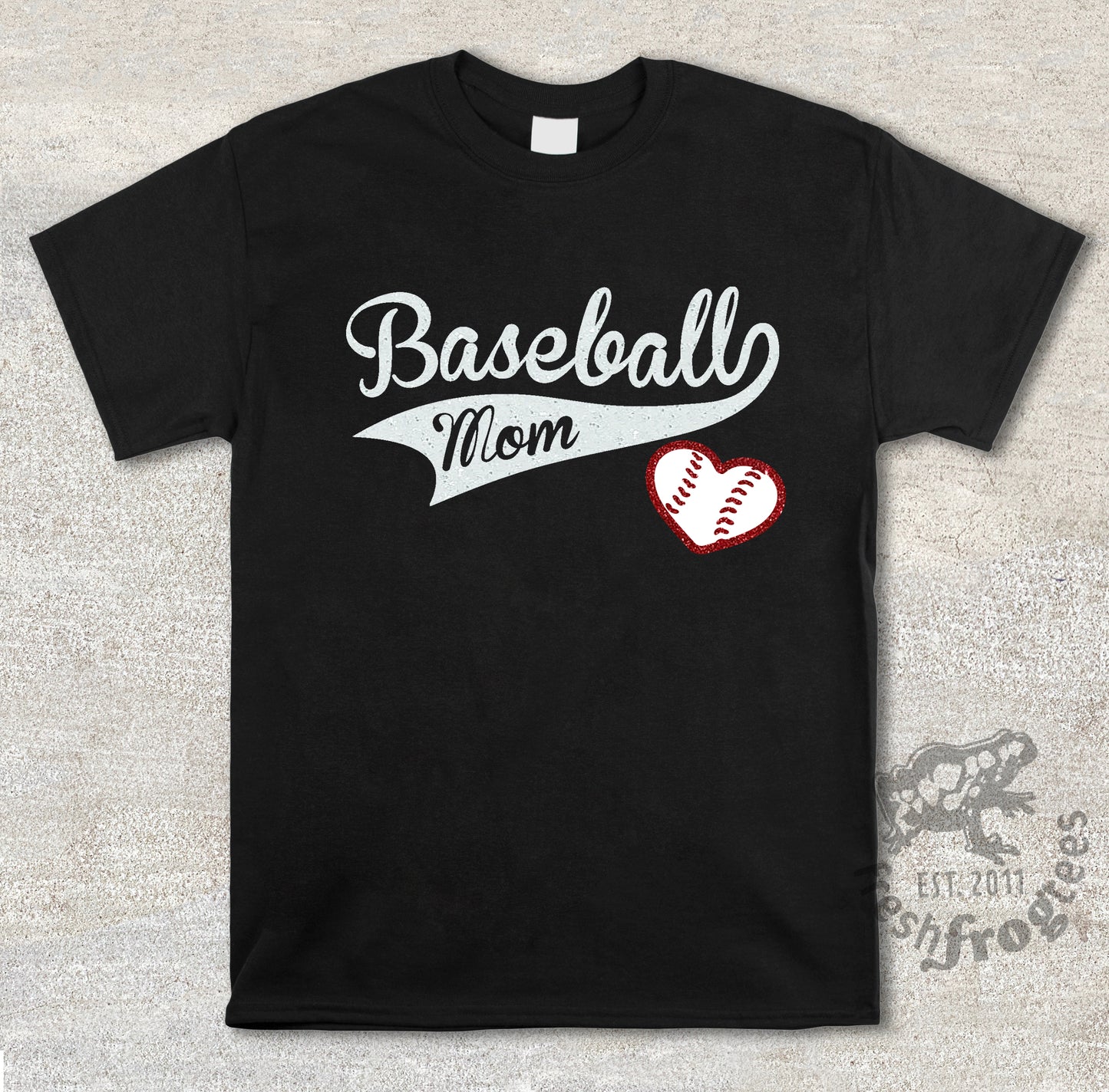 Glitter Baseball Mom Shirt - Sports Mom Shirt