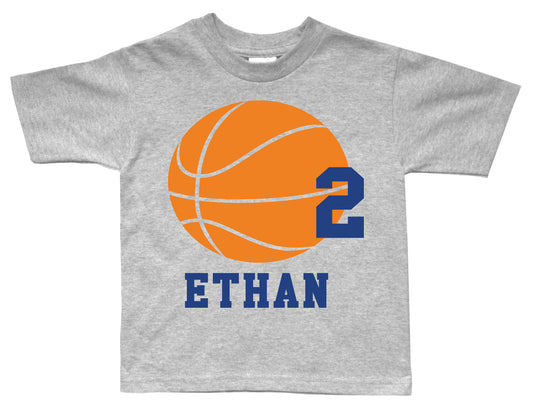 Personalized Basketball Birthday Shirt