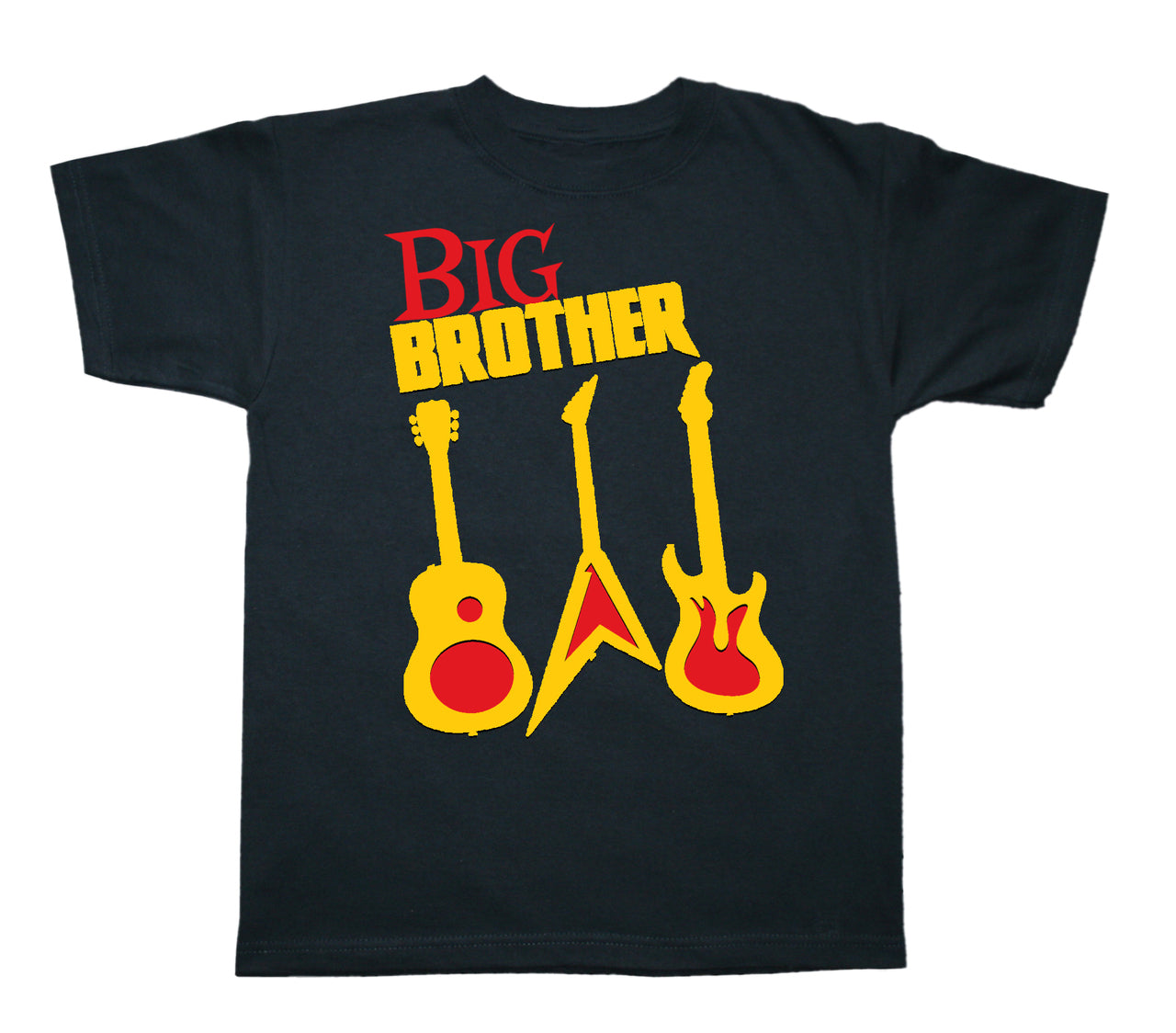 Rockstar Big Brother Shirt - Guitar sibling Tee