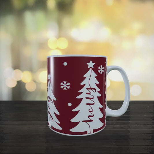 Christmas trees 11oz mug
