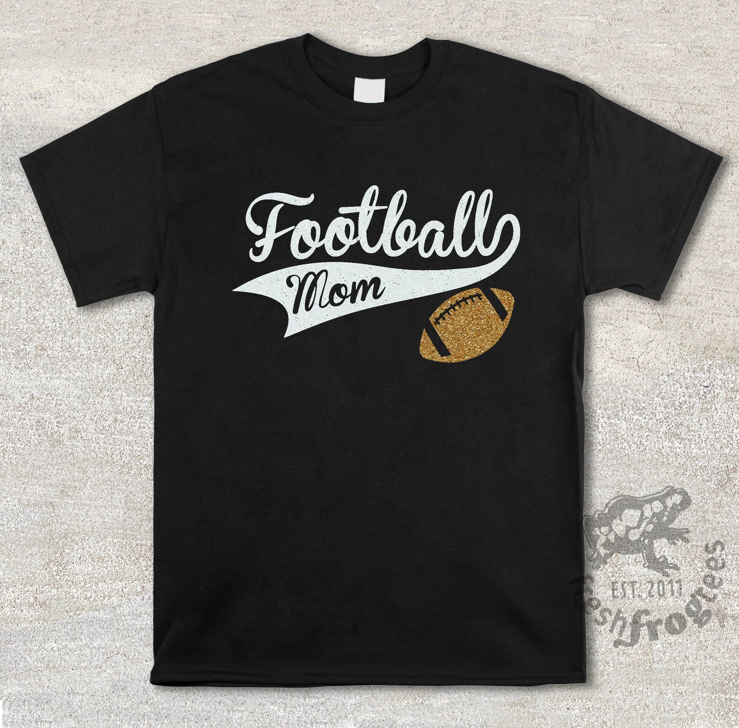 Glitter Football Mom Shirt - Sports Mom Shirt