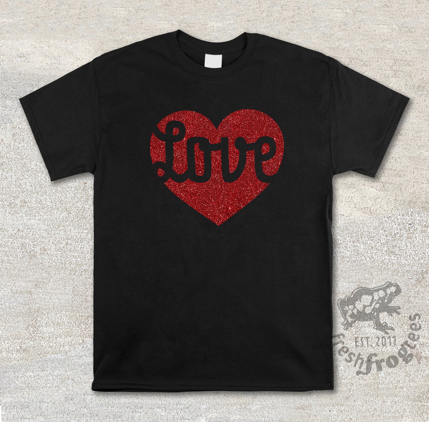 Glitter valentine Love heart