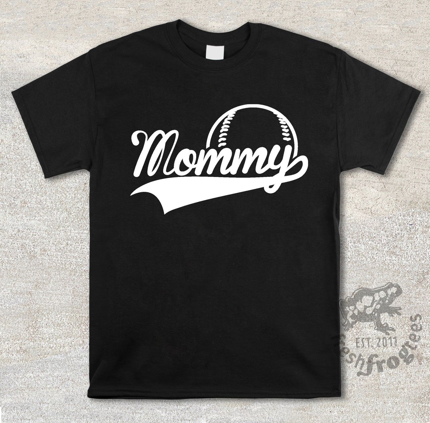 Mommy swoosh baseball jersey style shirt