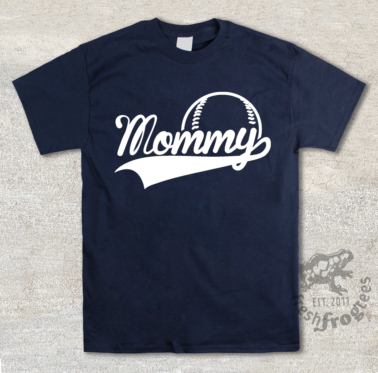 Mommy swoosh baseball jersey style shirt