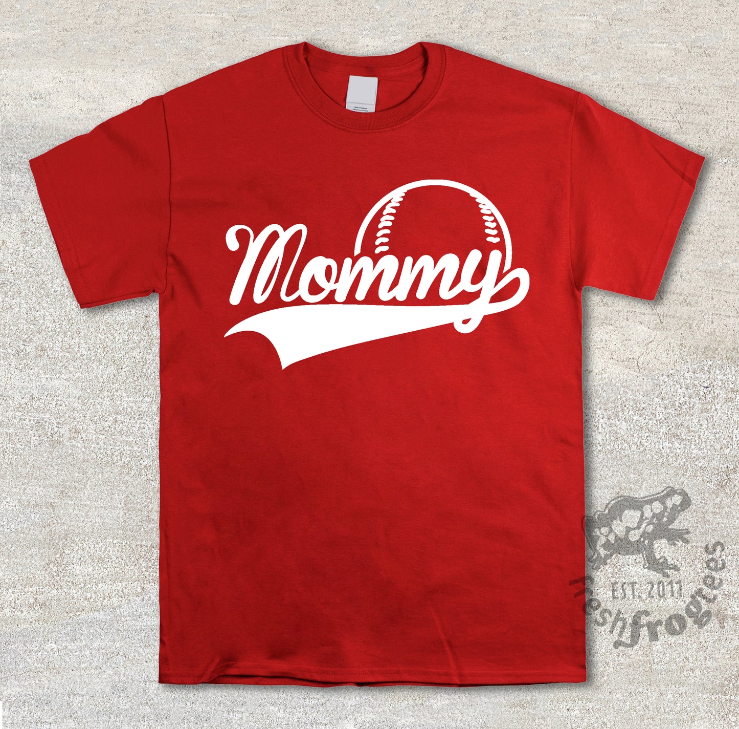 Mommy swoosh baseball jersey style shirt