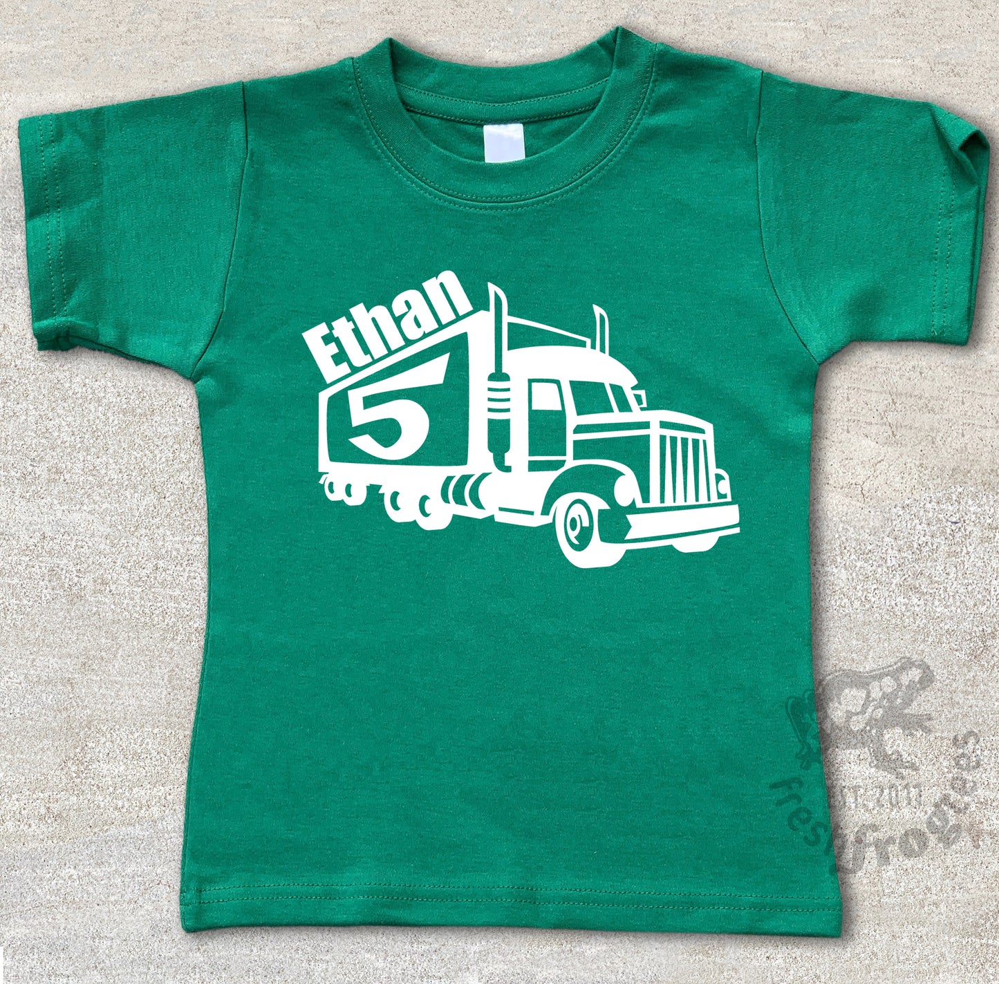 Semi Truck birthday shirt for boys personalized